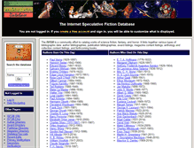 Tablet Screenshot of isfdb.org